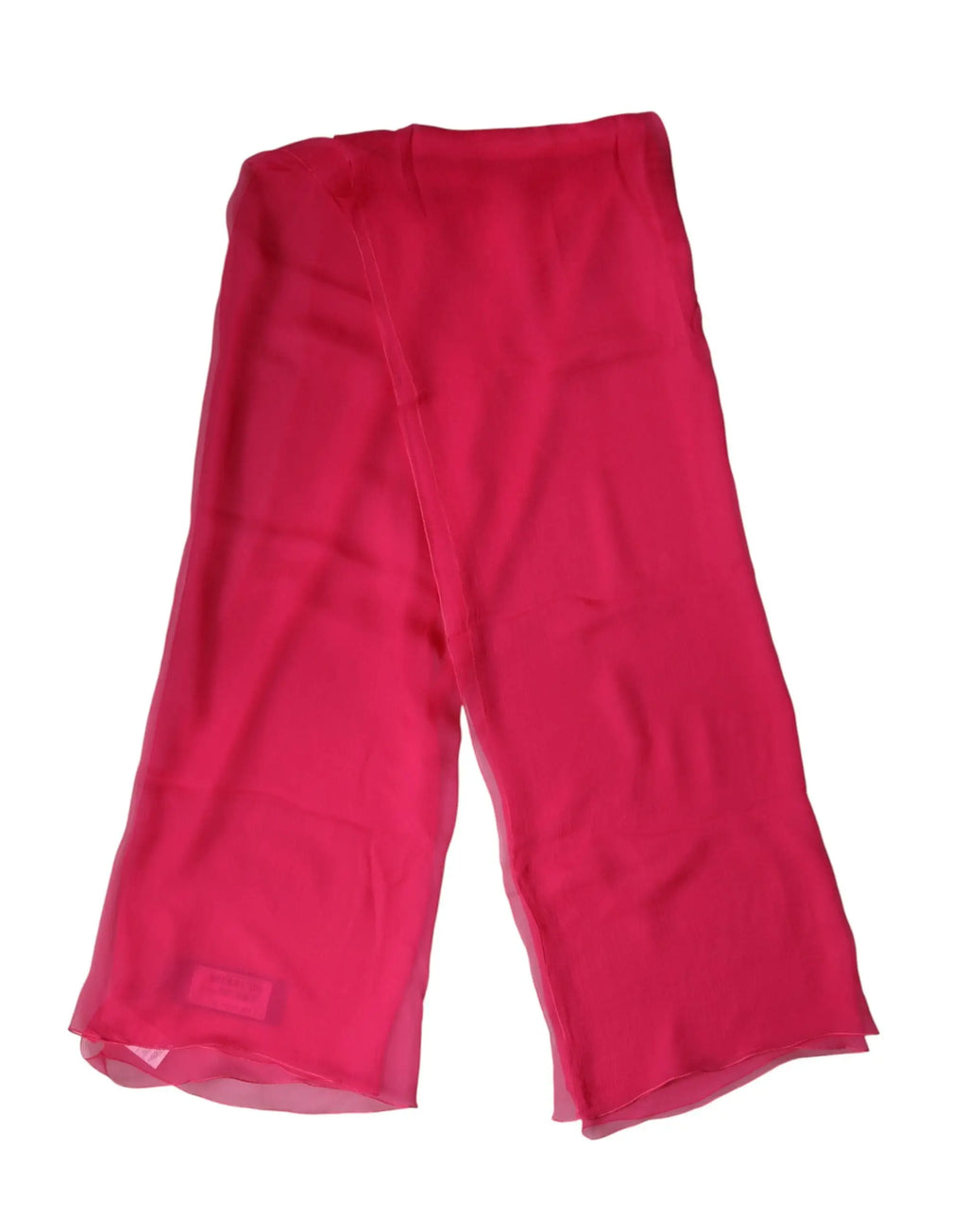Un pantalon capri en chiffon fuchsia vibrant avec tissu fluide léger et coupe décontractée par dolce & gabbana