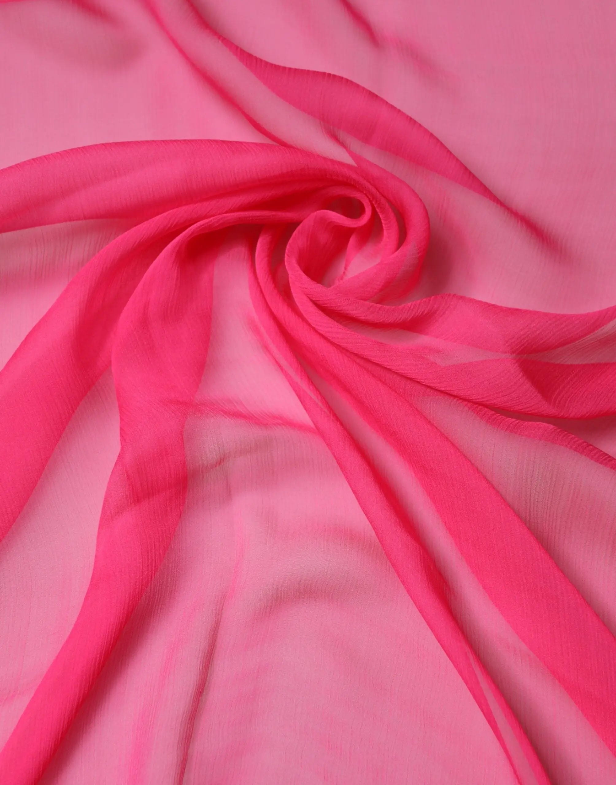 Dolce & gabbana pink silk stole neck wrap shawl men 174cm x 128.5cm vibrant fuchsia sheer chiffon fabric with ribbed texture