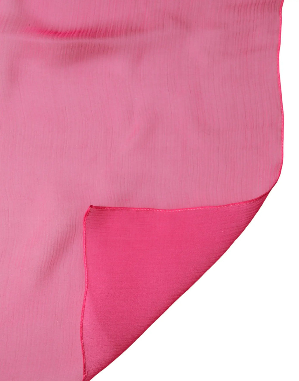 Écharpe dolce & gabbana homme en mousseline de soie rose vif avec texture nervurée et bords finis soigneusement
