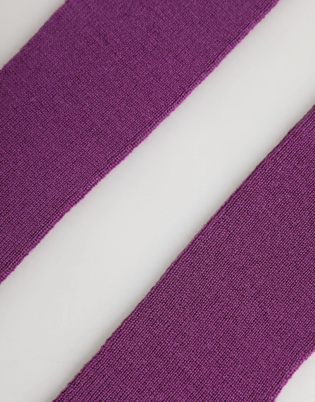 Dolce & gabbana gants sans doigts pour femme en laine violette tricotée longueur coude taille unique