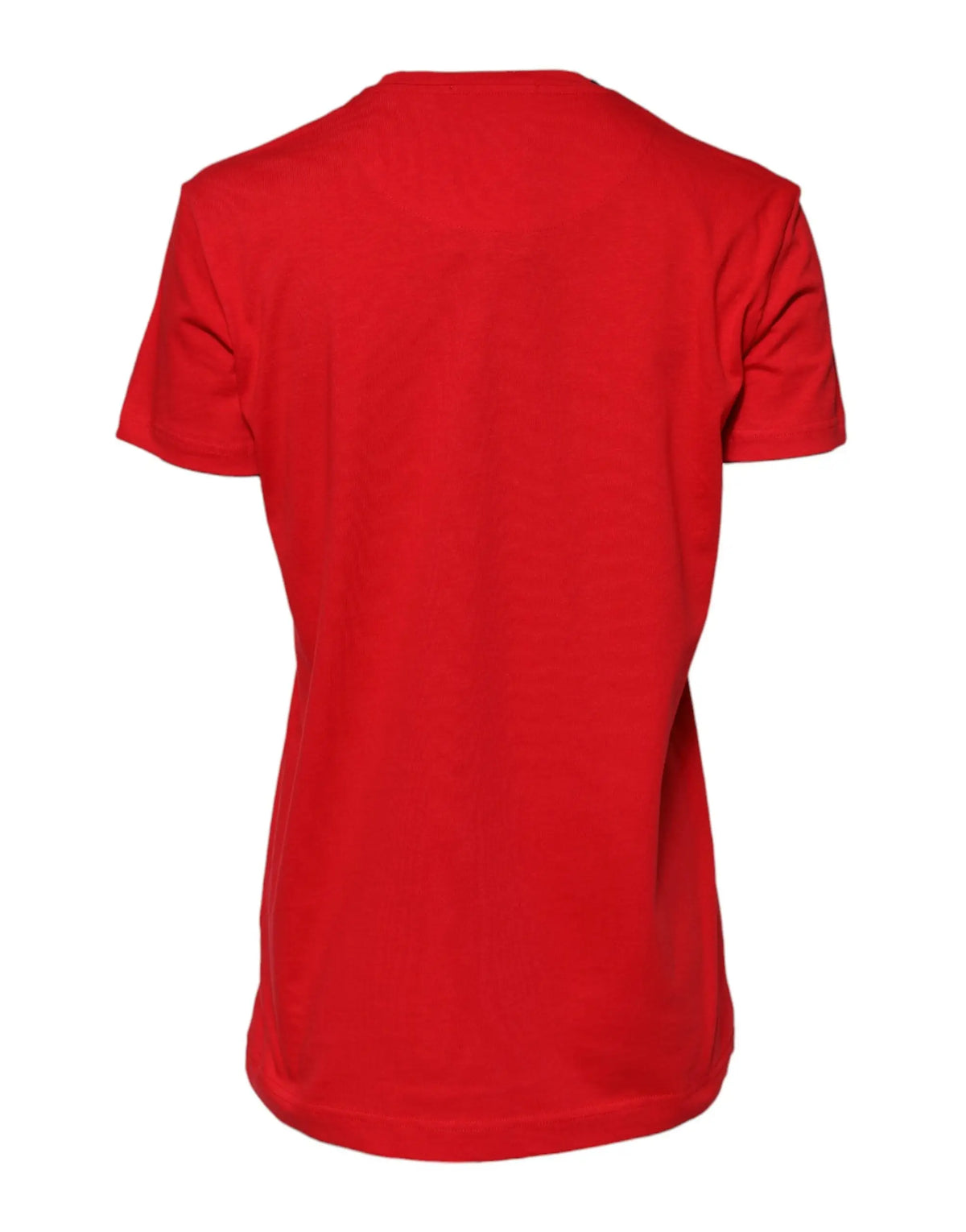 T-shirt rouge vibrant pour femme dolce gabbana en coton doux manches courtes col rond classique