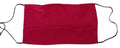 Masque facial en coton rouge dolce & gabbana avec plis et sangles élastiques noires taille unique