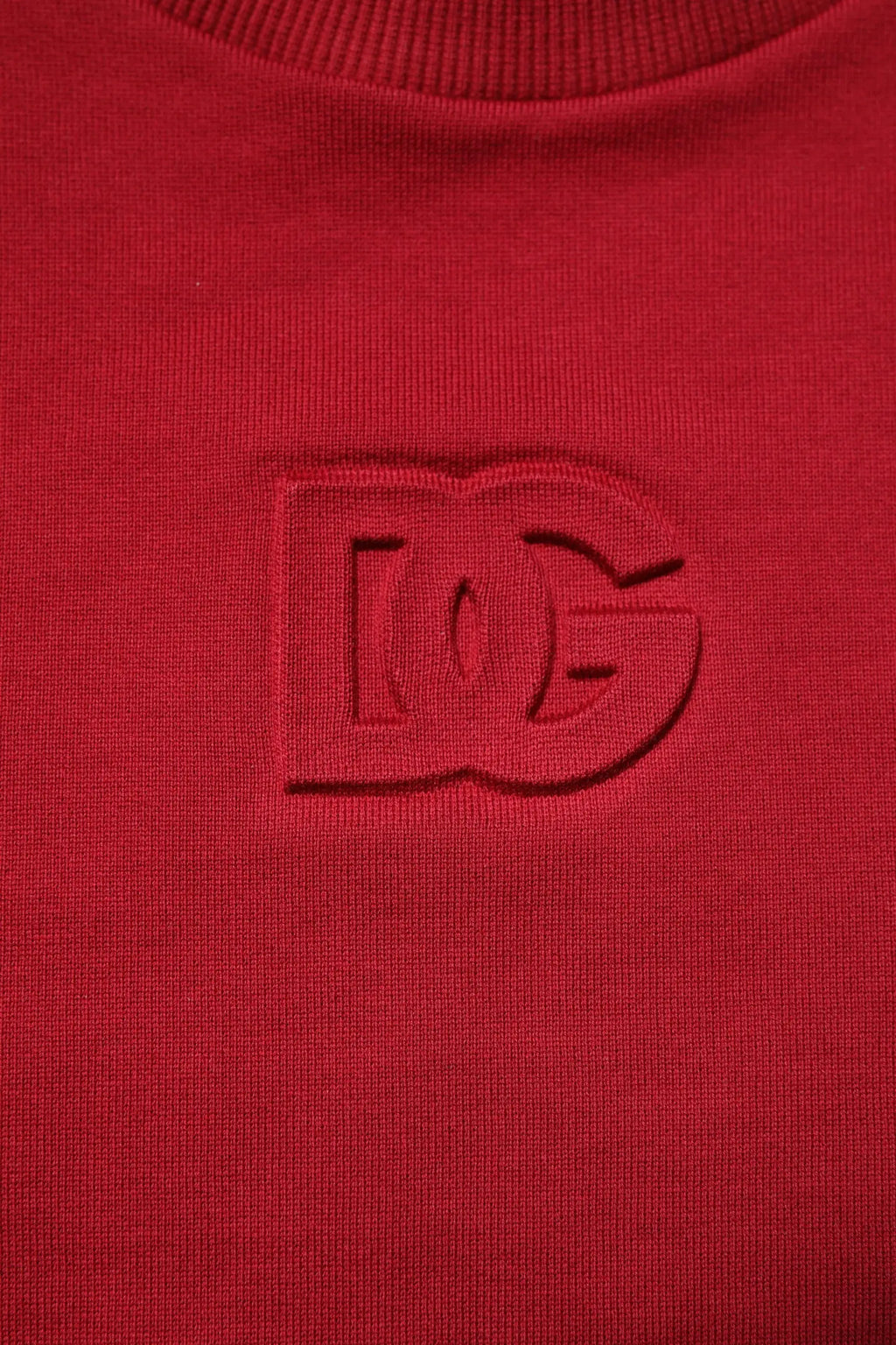 Sweatshirt rouge dc shoes en coton avec logo brodé assorti sur la poitrine style dolce gabbana