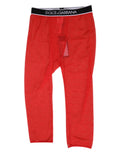 Boxer dolce gabbana rouges avec ceinture noire logo blanc pour porter sous le pantalon midi en dentelle rouge