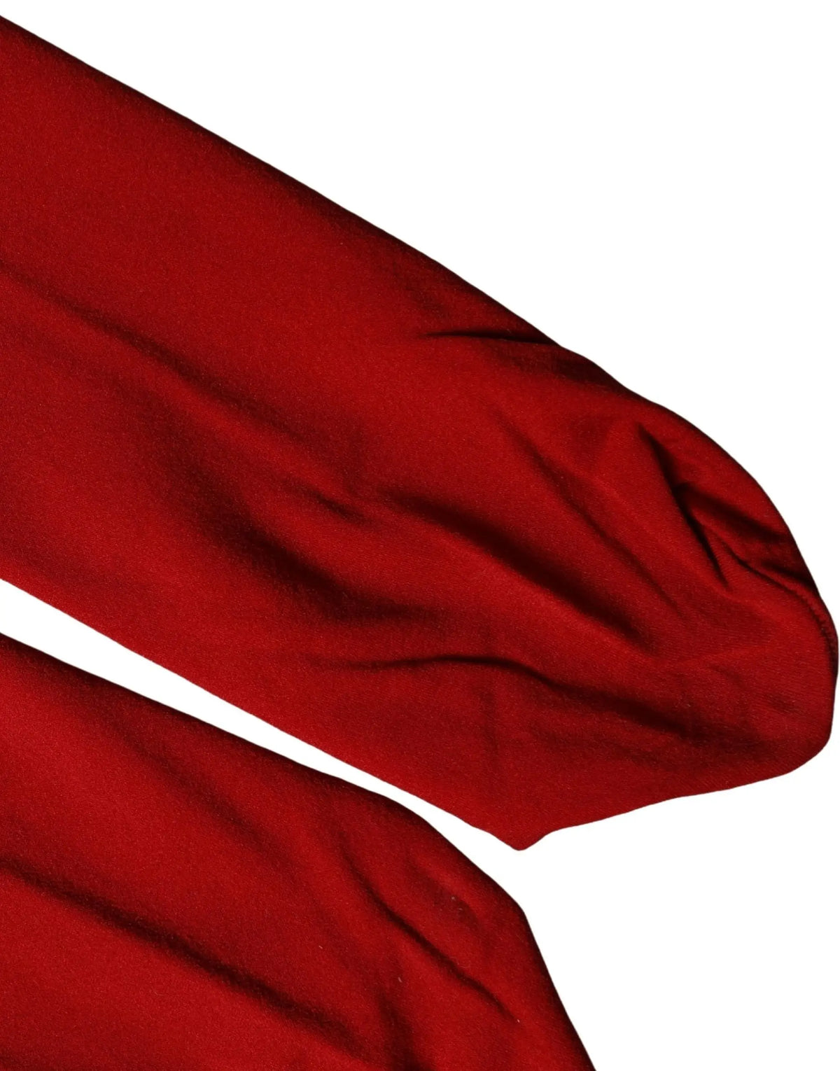 Collant dolce & gabbana rouge en nylon avec tissu satiné rouge profond brillant et plis doux