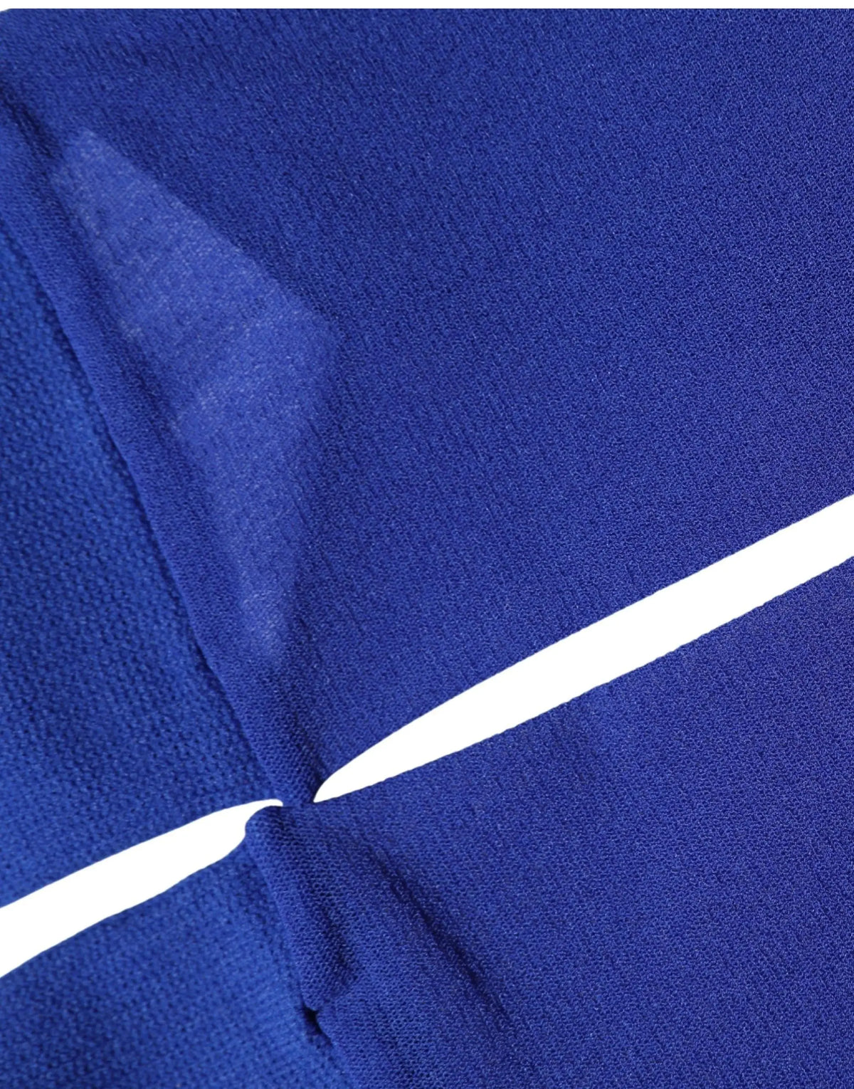 Chaussettes accessoires en nylon transparent mi-mollet royal blue de dolce & gabbana avec rayure diagonale blanche nette