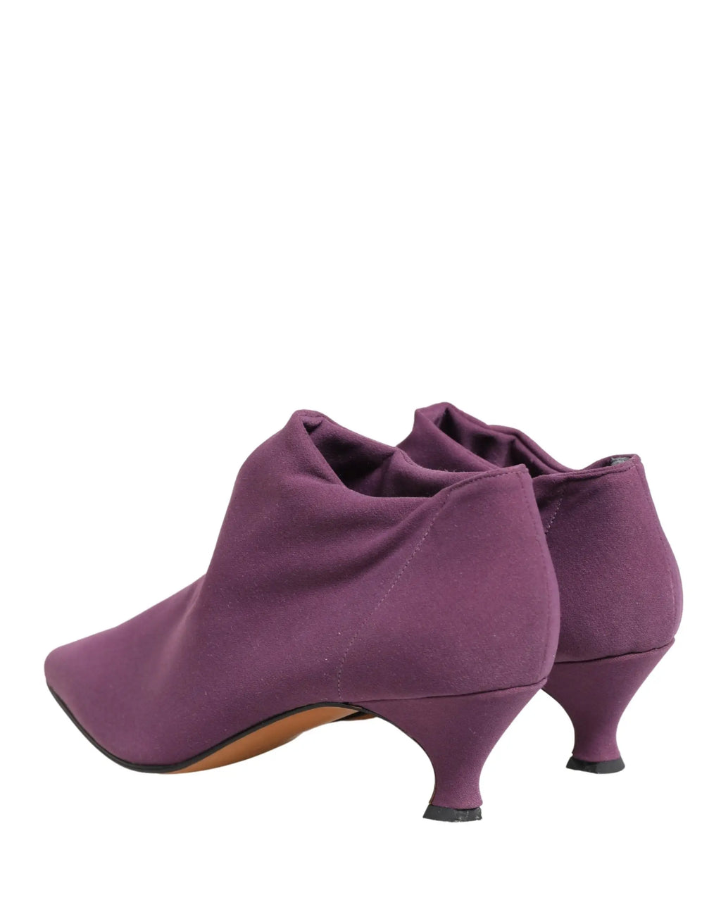 Bottes cheville purple en daim dolce & gabbana avec bout pointu et petit talon kitten élégant
