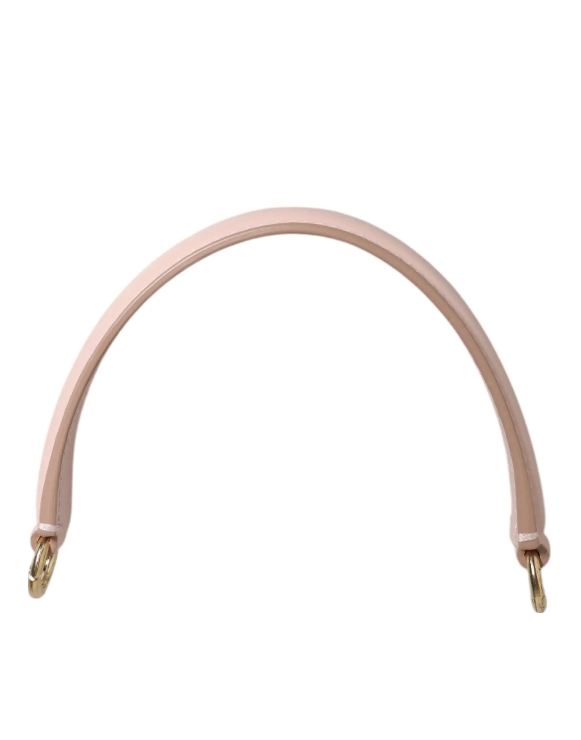 Anse de sac à main blush rose en cuir avec anneaux métal doré dolce & gabbana strap big bag