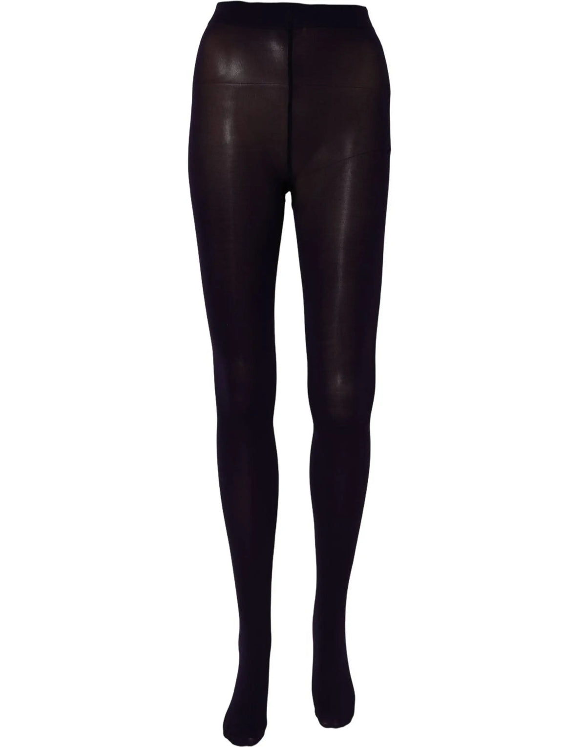 Legging en cuir verni noir brillant taille haute dolce gabbana violet nylon collants bas