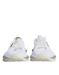 Baskets hommes dolce & gabbana airmaster blanches avec empeigne en mesh et semelles épaisses translucides