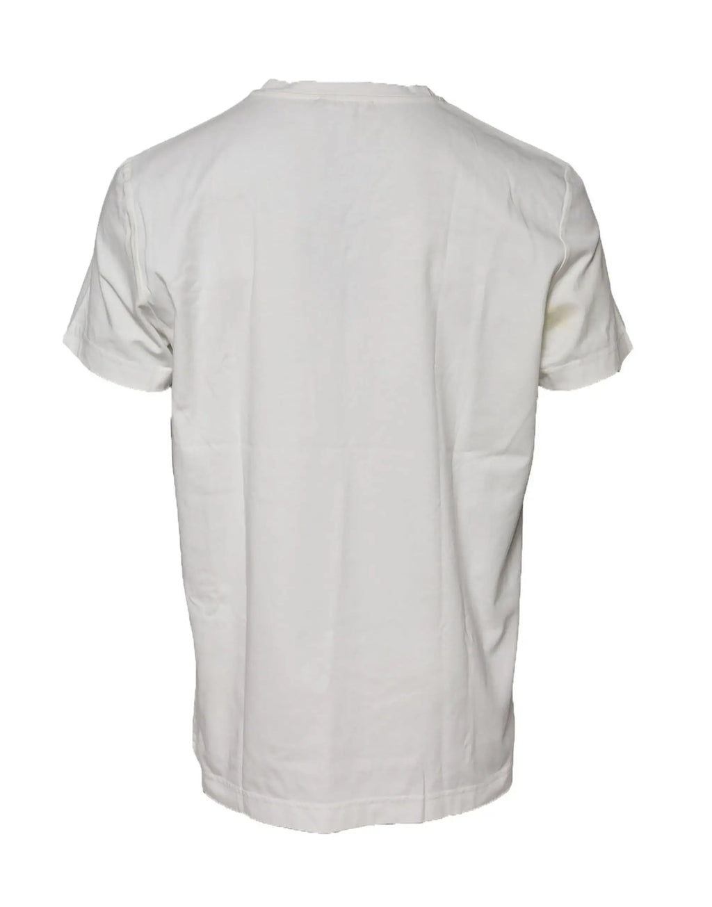 T-shirt blanc dolce & gabbana en coton avec col rond simple et manches courtes pour homme