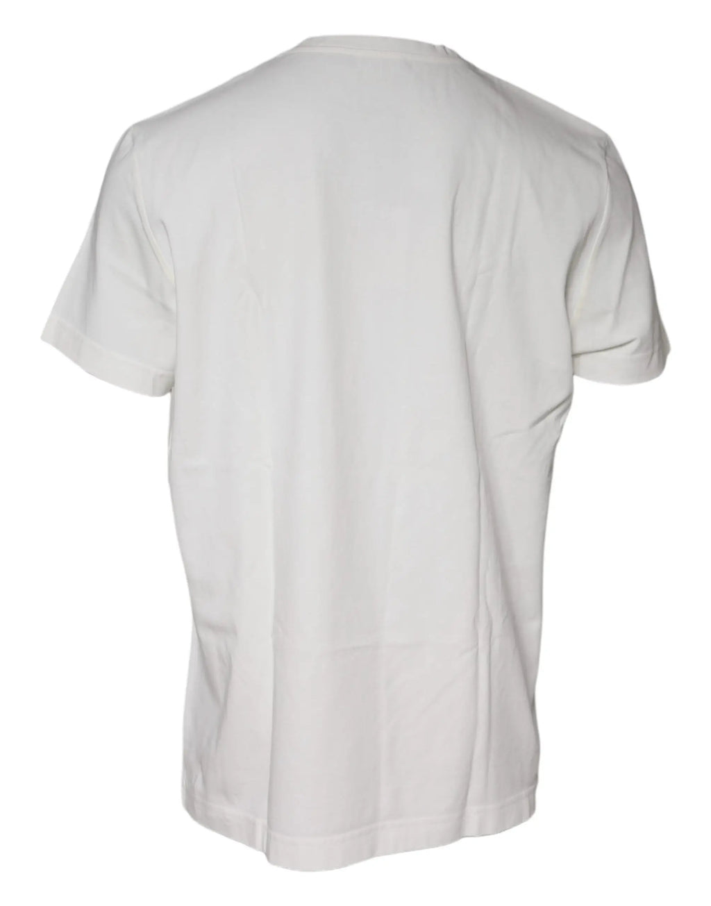 T-shirt blanc dolce & gabbana en coton avec imprimé bandana et manches courtes pour un style décontracté
