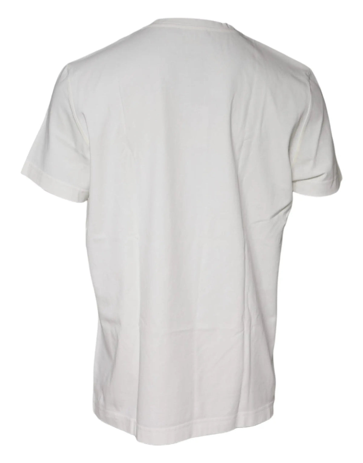 T-shirt blanc dolce & gabbana en coton avec imprimé bandana et manches courtes pour un style décontracté