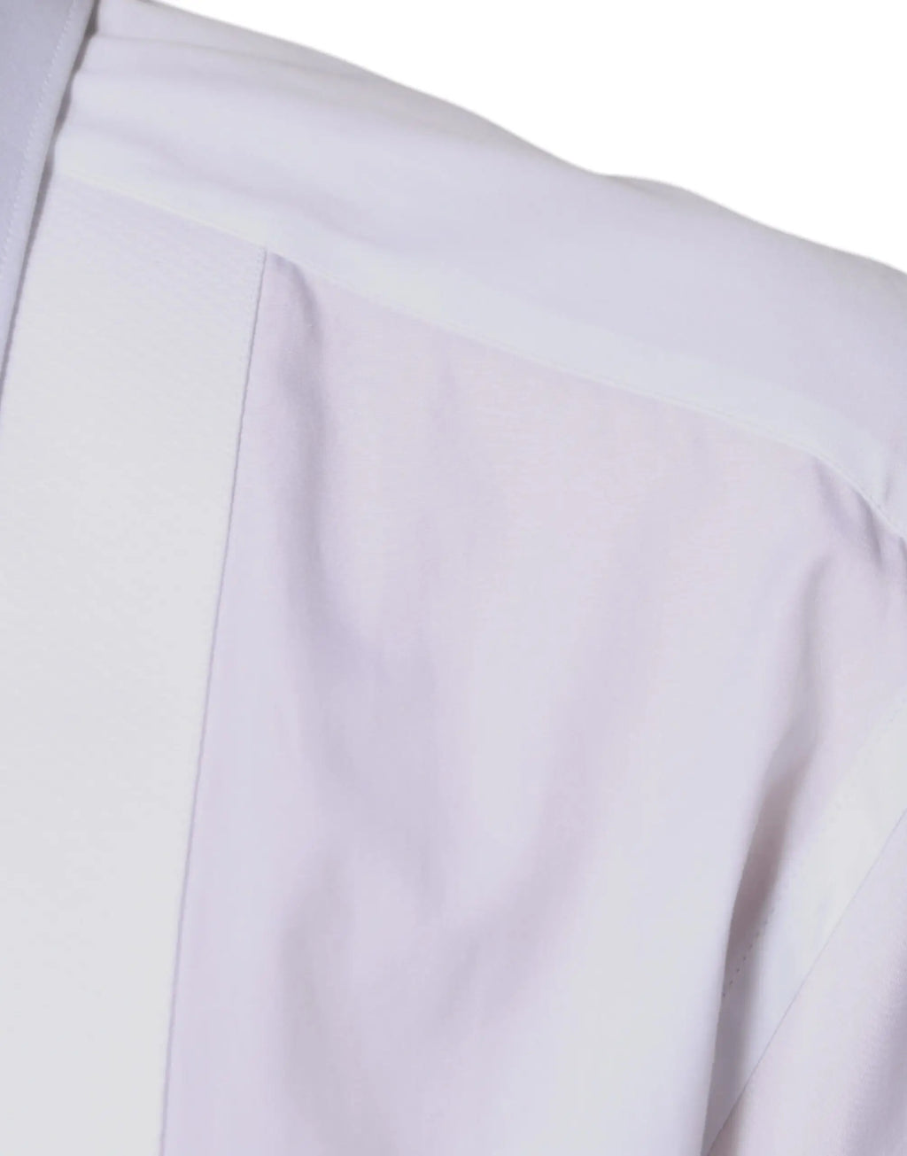 Col blanc en coton avec couture nette et texture subtile du tissu sur chemise formelle dolce & gabbana gold