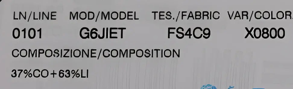 Étiquette de shorts décontractés dolce & gabbana blancs et noirs à rayures en tissu 37% coton composition