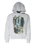 Dolce & gabbana sweat à capuche blanc en coton avec imprimé graphique beijing et motif illustré