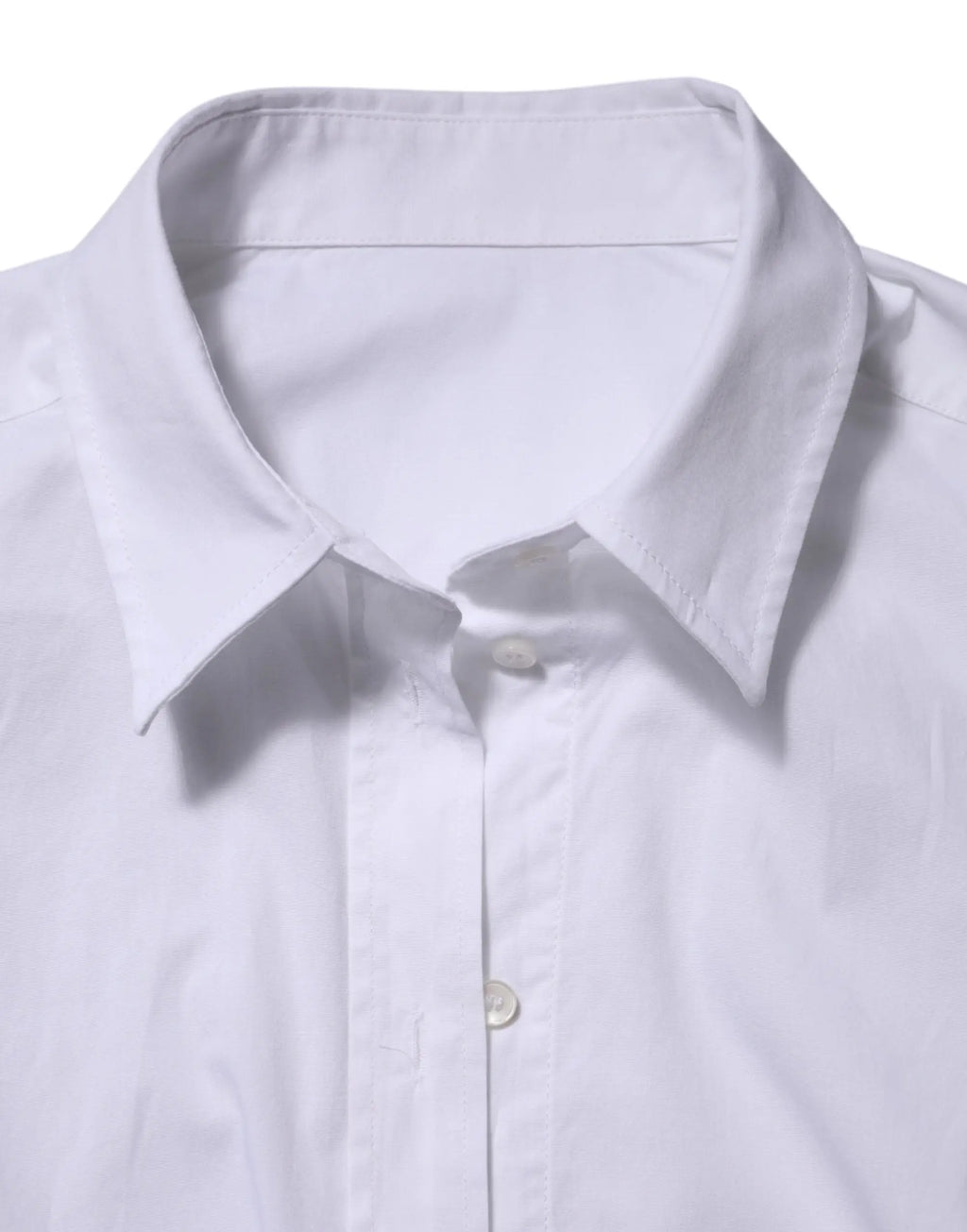 Chemise blanche dolce gabbana en coton avec col net et texture subtile pour tenue formelle