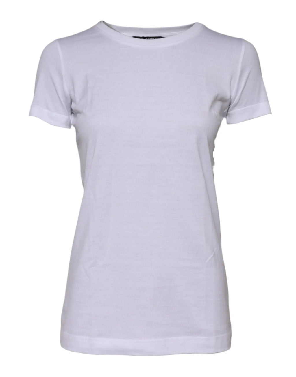 T-shirt dolce & gabbana blanc en coton avec col rond simple et manches courtes