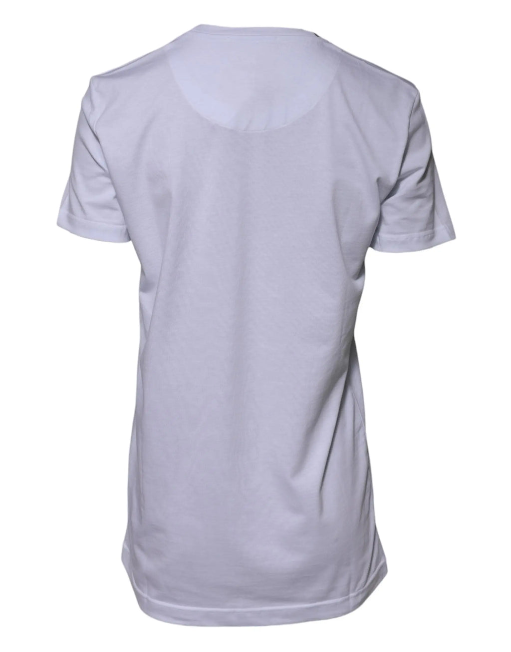 T-shirt blanc dolce gabbana en coton avec col rond et texture subtile pour 2023 goodluck collection