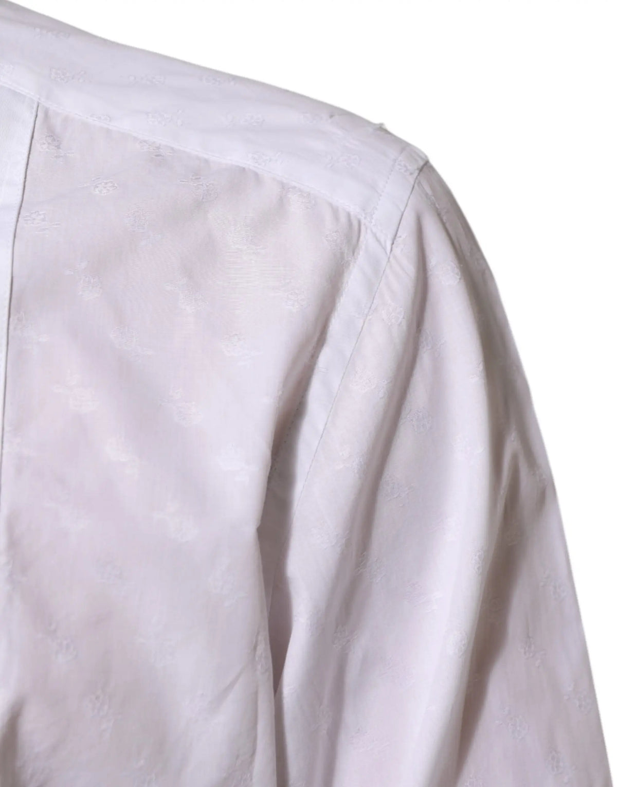 Chemise blanche en coton dolce & gabbana martini avec col classique et coutures soignées pour tenue formelle