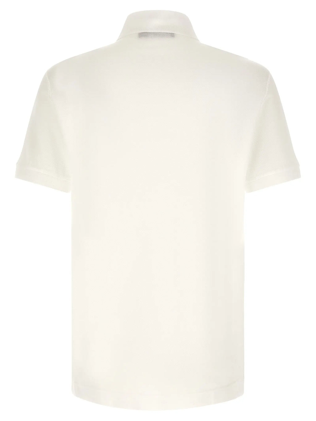 Polo dolce & gabbana blanc en coton à manches courtes avec col classique et coutures soignées