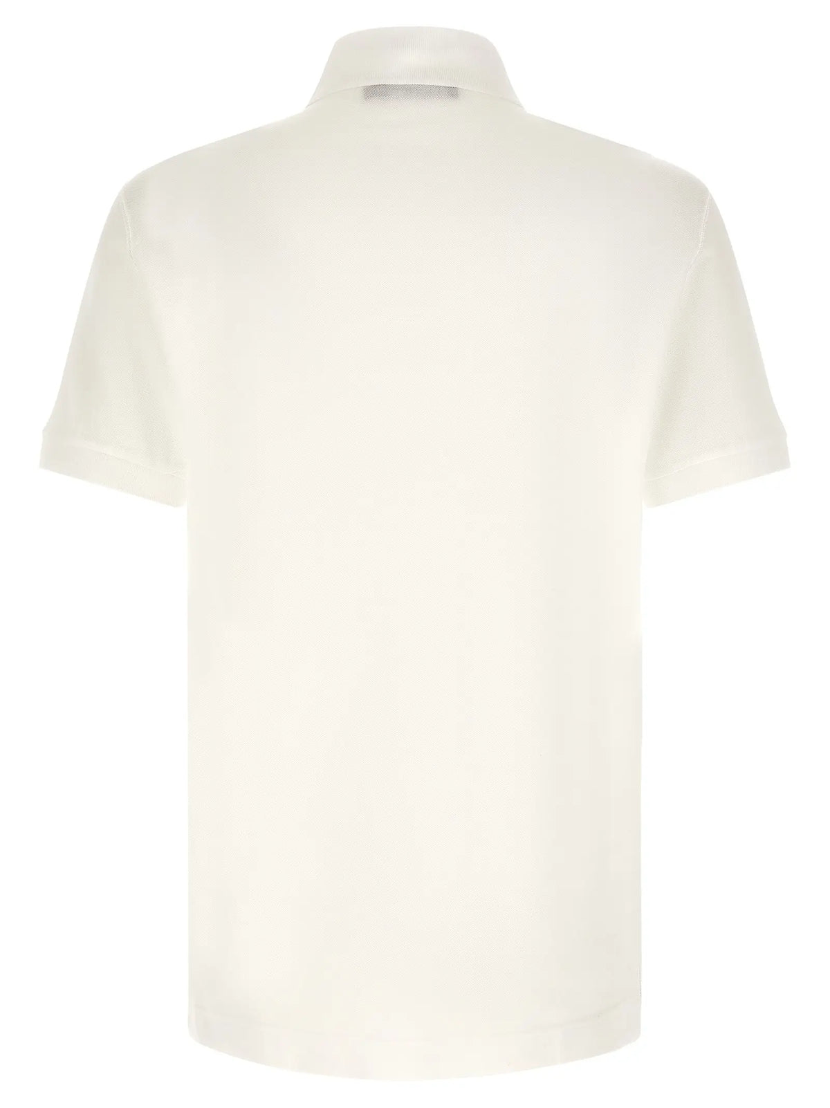 Polo dolce & gabbana blanc en coton à manches courtes avec col classique et coutures soignées
