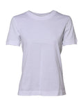 T-shirt blanc en coton à manches courtes et col rond classique dolce & gabbana