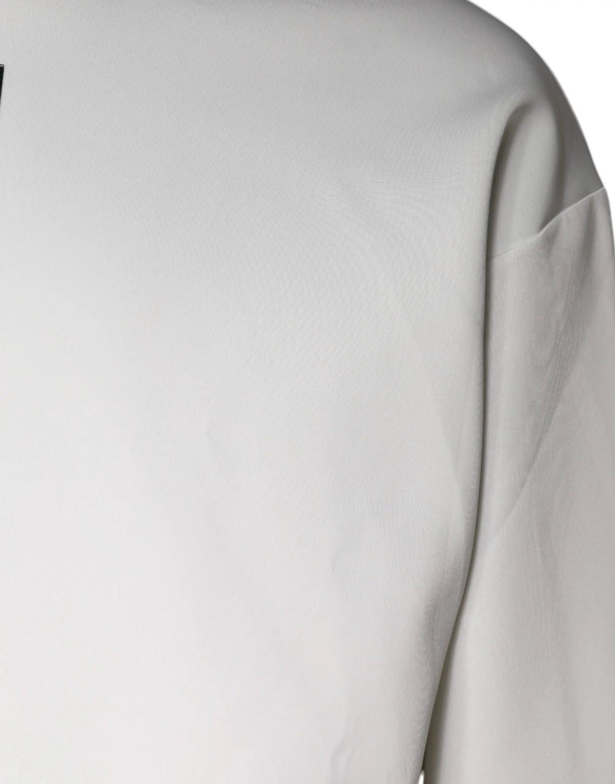 Sweatshirt blanc dolce & gabbana pour homme en coton doux avec logo d g et coutures discrètes aux épaules