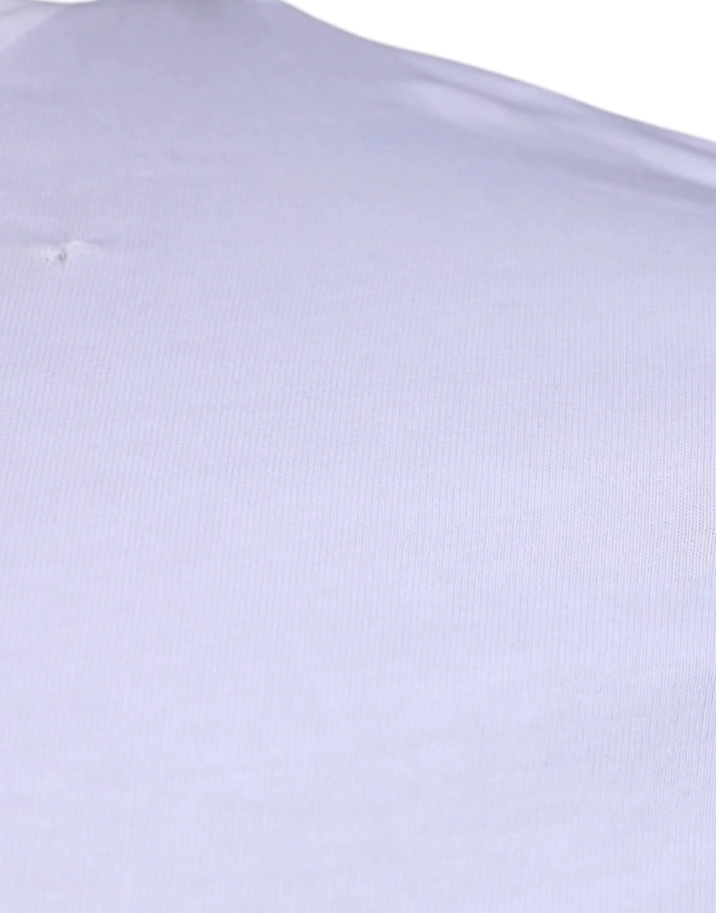 T-shirt dolce & gabbana blanc en coton avec motif côtelé subtil et logo dg sur le devant