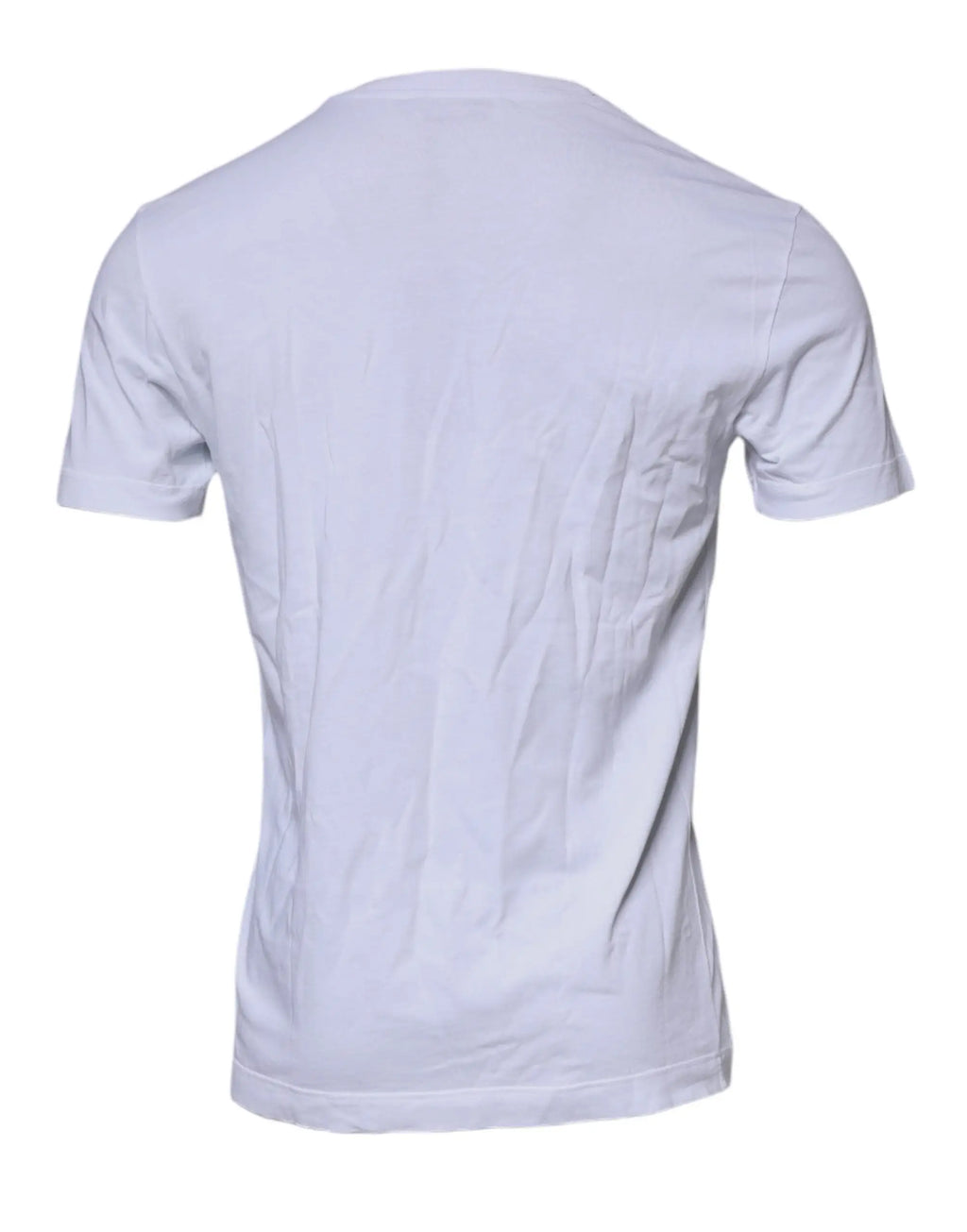T-shirt blanc en coton dolce & gabbana avec col rond classique et manches courtes