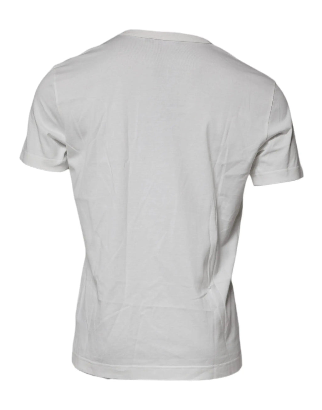 T-shirt blanc dolce & gabbana en coton avec col rond classique et manches courtes