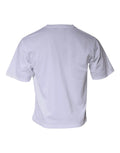 T-shirt blanc à manches courtes en coton avec col rond et design minimaliste dolce & gabbana dg logo