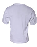 T-shirt blanc dolce & gabbana avec logo dg, col rond simple, manches courtes, vue de dos épurée