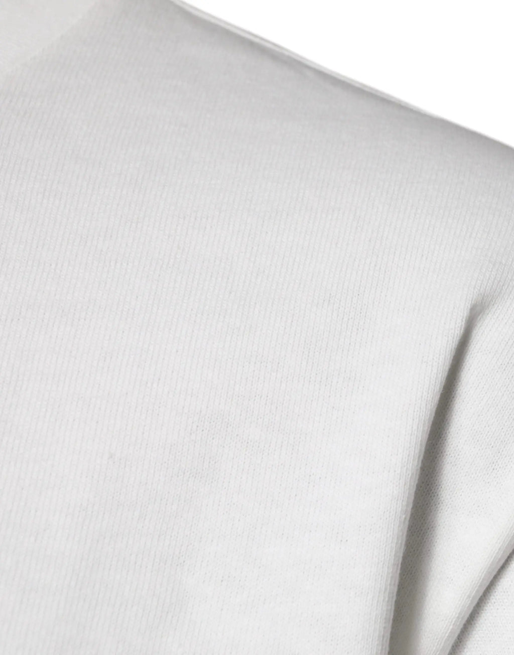 T shirt dolce & gabbana blanc en maille légère gris clair avec logo dg et texture côtelée subtile