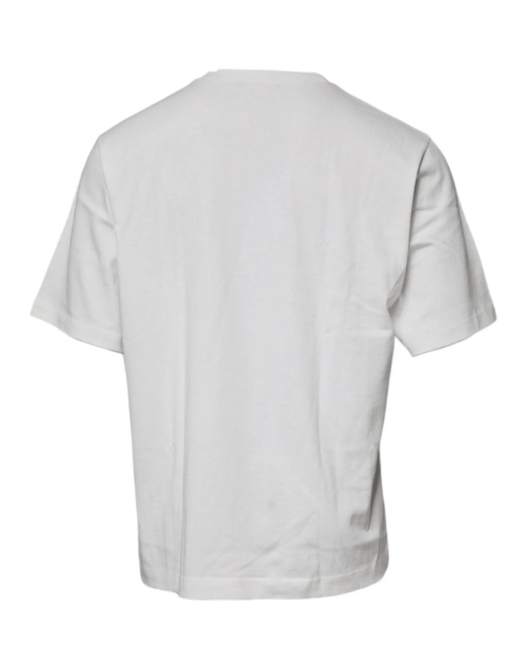 T-shirt blanc dolce & gabbana en coton avec logo dg col rond simple et manches courtes