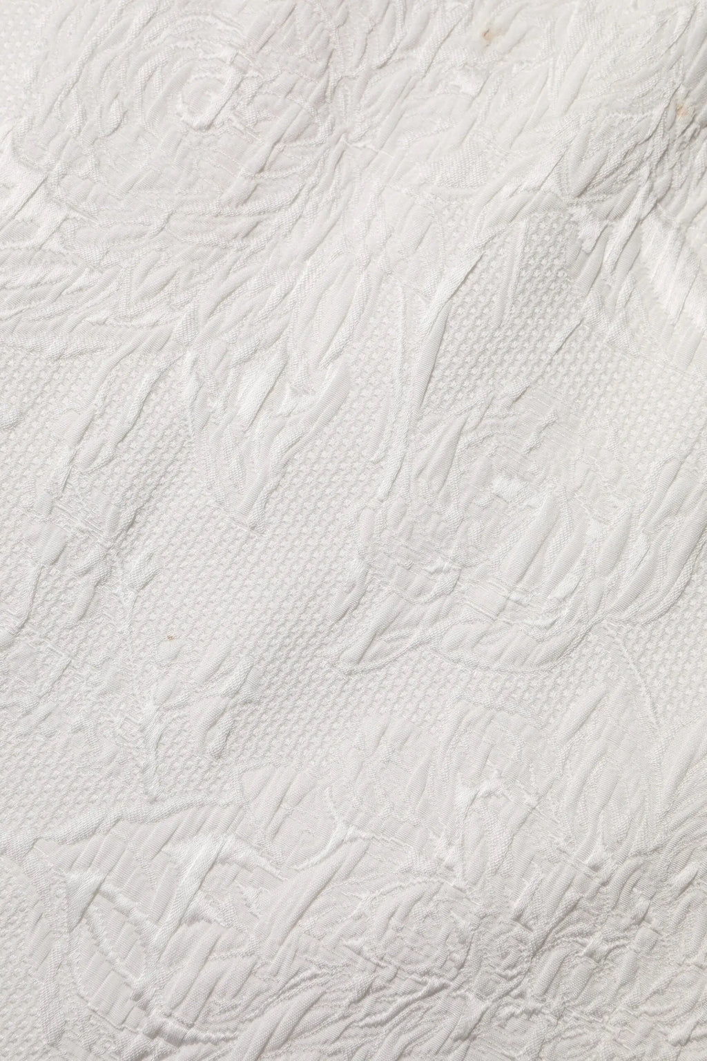 Jupe dolce gabbana a ligne blanche en brocart floral avec tissu texturé subtilement en relief