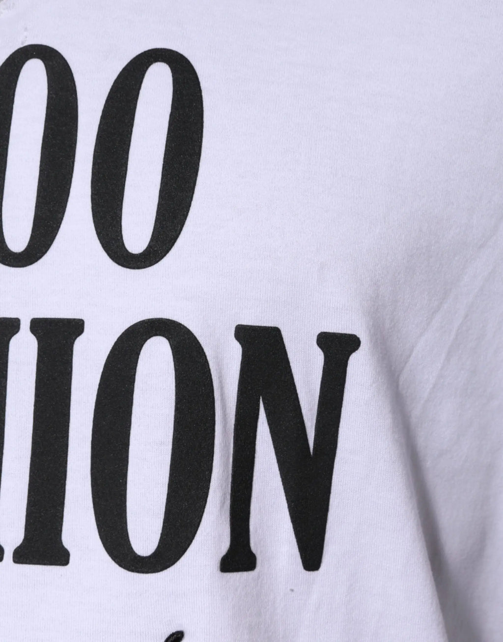 T-shirt dolce & gabbana blanc en coton avec impression graphique fashion noire au col rond