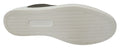 Semelle blanche en caoutchouc avec motif en grille et logo embossé dolce & gabbana pour baskets basses en cuir blanc et vert