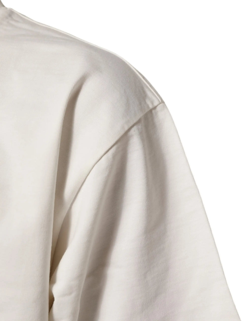 Sweatshirt en coton couleur crème dolce & gabbana avec coupe décontractée et col côtelé