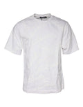 T-shirt dolce & gabbana blanc en coton avec motif logo imprimé et texture subtile sur le tissu