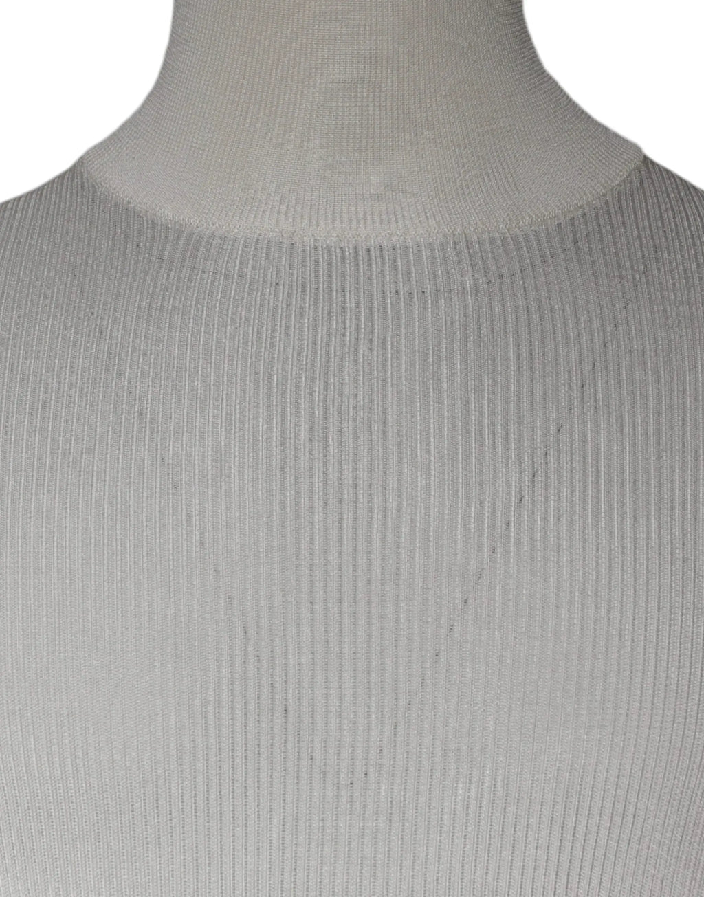 Dolce & gabbana pull homme blanc à col roulé en maille côtelée gris clair manches longues