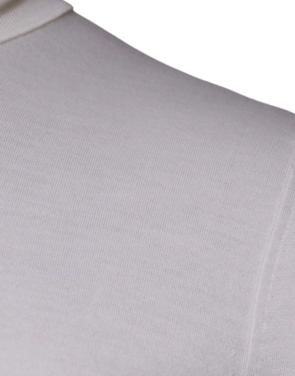 Dolce & gabbana pull à col roulé blanc en maille côtelée gris clair pour homme avec couture subtile verticale