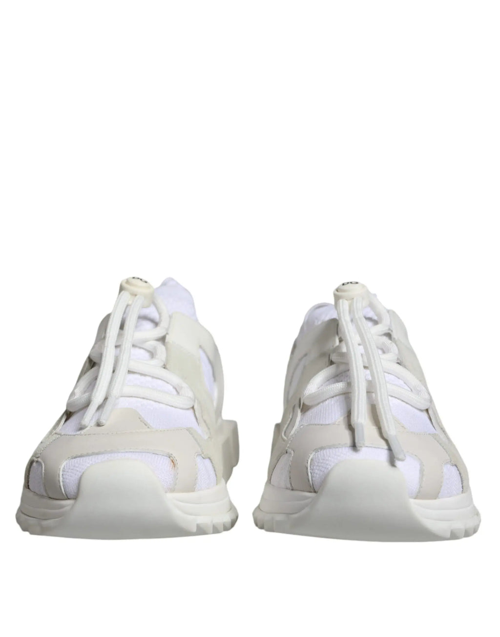 Baskets blanches dolce & gabbana sorrento en mesh avec design épais et superposé en matériaux synthétiques