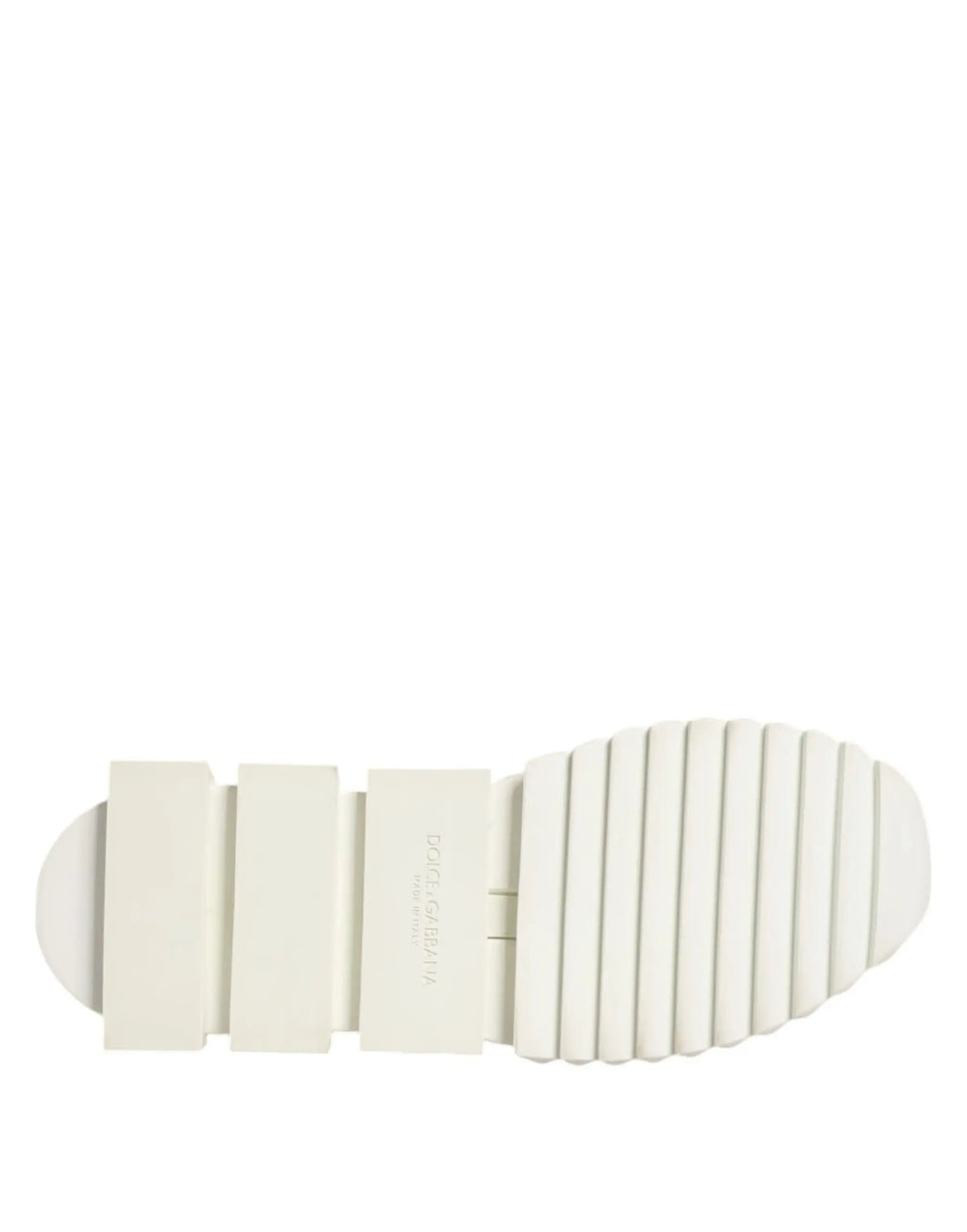 Semelle blanche en caoutchouc avec crampons rectangulaires embossés dolce gabbana sneakers mesh sorrento