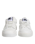 Baskets basses miami en cuir blanc dolce gabbana avec design minimaliste et logo audacieux sur la languette