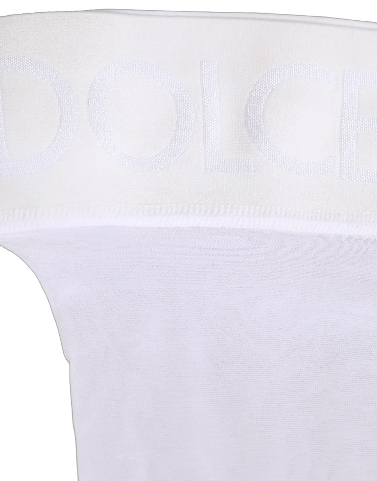 Briefs blanc en coton avec logo polo brodé sur la ceinture pour femme dolce & gabbana nylon accessoires