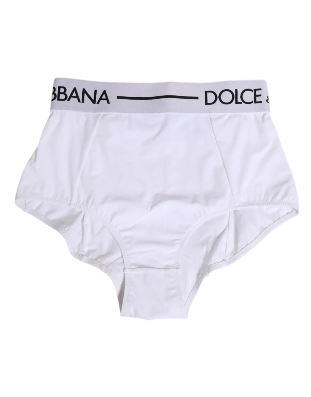 Culotte dolce & gabbana blanche en nylon avec ceinture logo noire pour homme