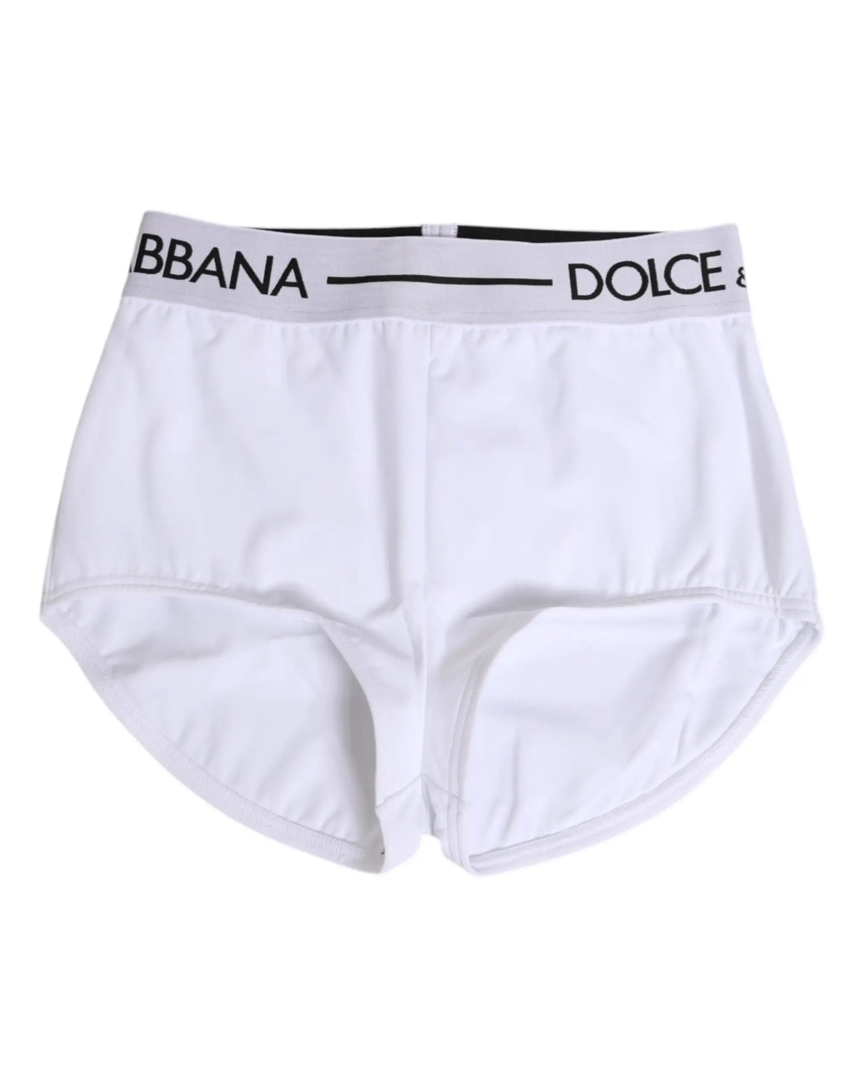 Dolce & gabbana white nylon briefs with black logo waistband for comfortable everyday wear