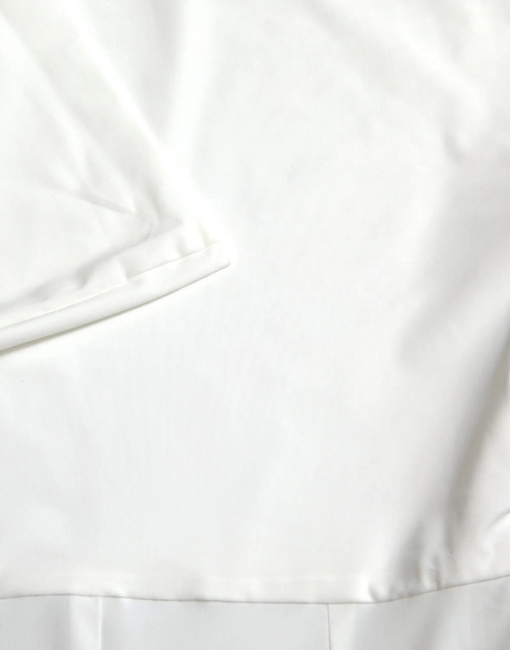 Dolce & gabbana jumpsuit bodycon blanc nylon sans bretelles avec tissu coton blanc lisse et coutures soignées