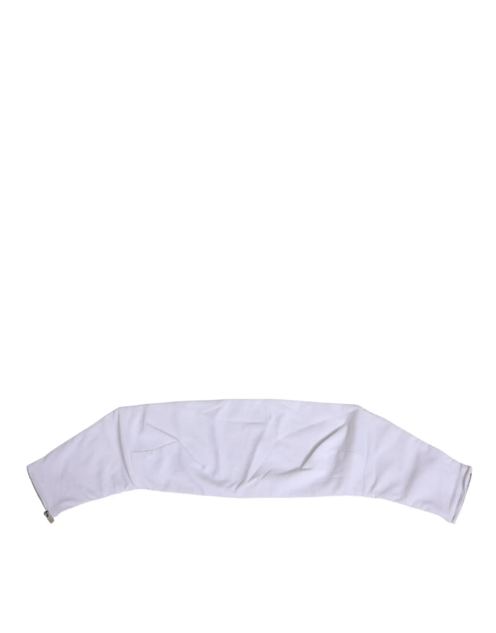 Manchette en tissu blanc doux avec bords finis pour corset bustier sans bretelles en nylon dolce gabbana
